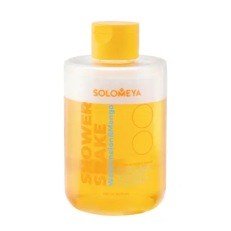 SOLOMEYA Гель-шейк для душа Арбуз и Манго / Shower shake Watermelon&Mango 300 мл - 1