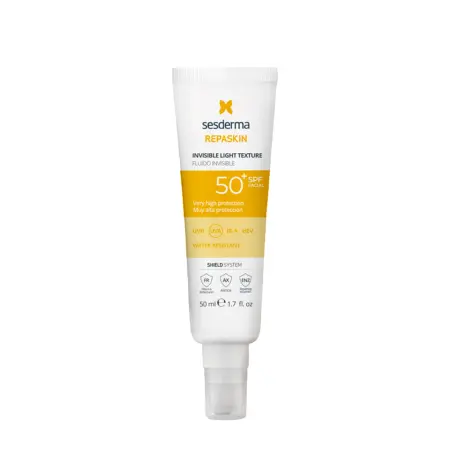 SESDERMA Средство солнцезащитное сверхлегкое для лица SPF50 / REPASKIN INVISIBLE LIGHT TEXTURE Facial sunscreen 50 мл - 1