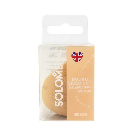 SOLOMEYA Спонж для макияжа с двойным срезом, бежевый / Solomeya Double-Sided Cut blending sponge Beige 1 шт - 1