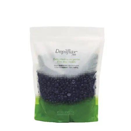DEPILFLAX 100 Воск пленочный в гранулах, синий / Blue Film Wax 250 гр - 1