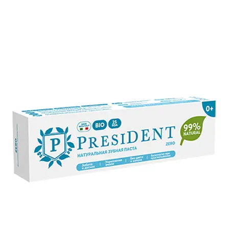 PRESIDENT Паста зубная детская 0+ (25 RDA) / President Zero 32 г - 4