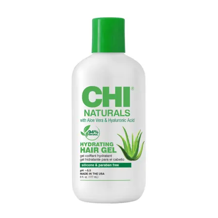 CHI Гель увлажняющий для волос с алоэ вера и гиалуроновой кислотой / CHI NATURALS HYDRATING HAIR GEL 177 мл - 1