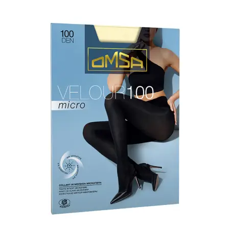 OMSA Колготки Avorio 5 / Velour Micro 100 - 1
