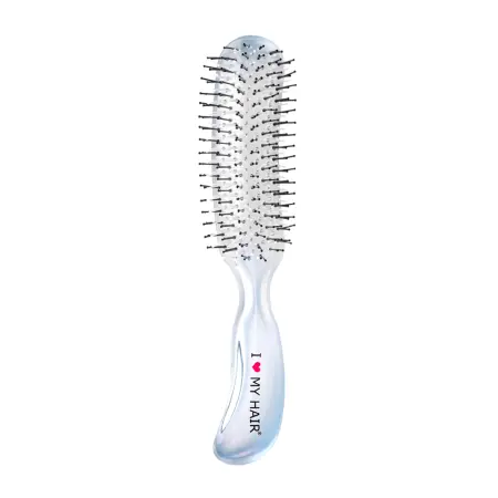 I LOVE MY HAIR Щетка парикмахерская для волос Aqua Brush, синяя прозрачная M - 1