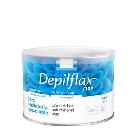 DEPILFLAX 100 Воск теплый в банке, азуленовый 400 мл - 1
