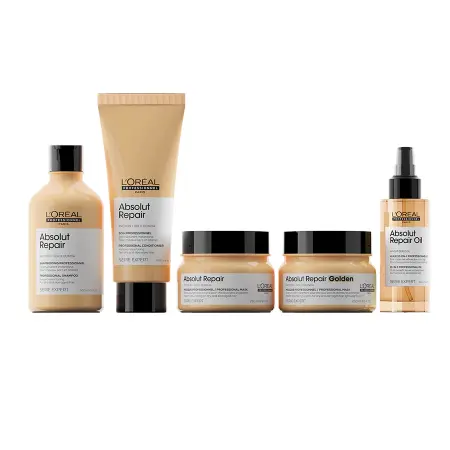 L OREAL PROFESSIONNEL Маска с золотой текстурой для восстановления поврежденных волос / ABSOLUT REPAIR GOLDEN 250 мл - 4