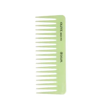 DEWAL PROFESSIONAL Гребень Olive моделирующий, редкозубый (зеленый) 15,5 см, фото 2