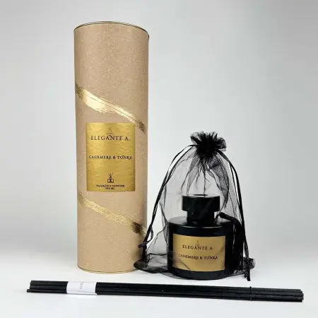 ELEGANTE A. Диффузор для ароматизации помещений, Кашемир и Тонка / ELEGANTE A Cashmere & Tonka 100 мл - 3