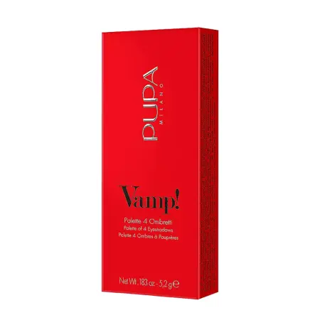 PUPA Палетка теней для век, тон 003 розовый бронзовый / VAMP! 4 EYESHADOWS PALETTE 5,2 гр - 2
