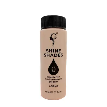 GERA Professional 7.0 гель-краситель для волос без аммиака / Shine Shades 60 мл, фото 2