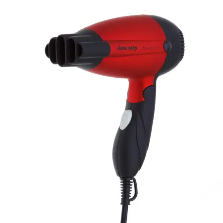 DEWAL PROFESSIONAL Фен дорожный складной New Way, красный, 1000 Вт - 5