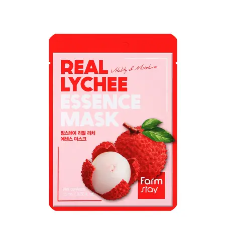 FARMSTAY Маска тканевая для лица с личи / Real Lychee Essence Mask 23 мл - 1