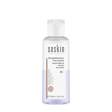 SOSKIN Средство двухфазное для снятия макияжа с глаз / R+ Gentle Make-Up Remover eye & lip 100 мл - 1
