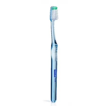 DENTAID Щётка зубная в твердой упаковке Vitis Soft/souple + Зубная паста Vitis Whitening 15 мл - 3