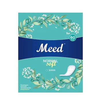 Прокладки женские гигиенические ежедневные целлюлозные СОФТ / Meed 60 шт