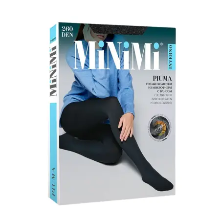 MINIMI Колготки Grigio Melange 3 / PIUMA 260 - 1