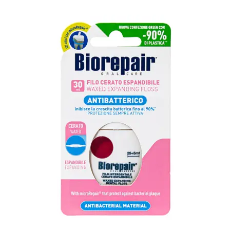 BIOREPAIR Нить зубная вощеная расширяющаяся / Filo Cerato Espandibile 30 м - 1