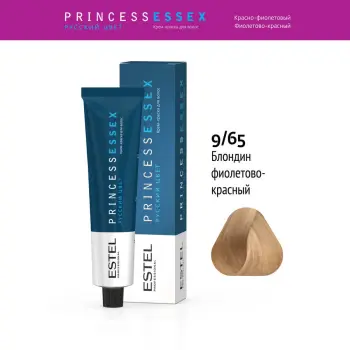 ESTEL PROFESSIONAL 9/65 краска для волос, блондин фиолетово-красный / ESSEX Princess 60 мл, фото 2