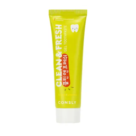 CONSLY Паста зубная гелевая с экстрактами бамбука и зеленого чая / Clean&Fresh Consly 105 гр - 1