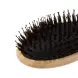 DEWAL PROFESSIONAL Щетка массажная Bamboo деревянная овальная, пластиковый штифт + натуральная щетина, 11 рядов, фото 4