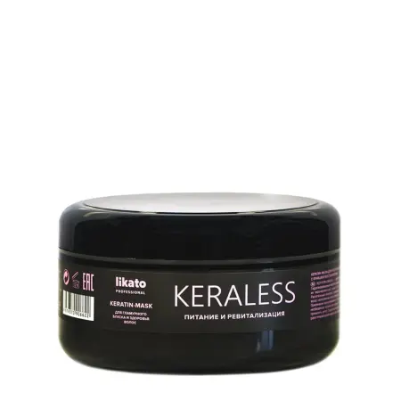 LIKATO PROFESSIONAL Маска с кератином для ослабленных волос / KERALESS 200 мл - 1