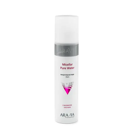 ARAVIA Professional Вода мицеллярная 3 в 1 с экстрактом готу кола / Micellar Pure Water 250 мл - 3