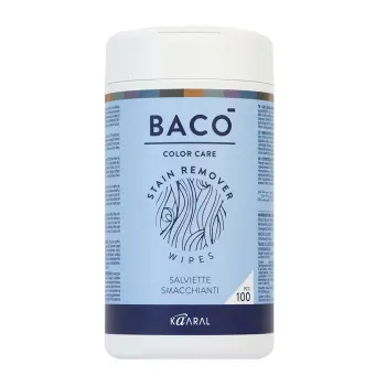 Салфетки влажные для удаления краски с кожи головы / BACO STAIN REMOVER WIPES 100 шт