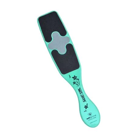 SILVER STAR Терка для педикюра, бирюзовая, 80-100-150 grit - 1
