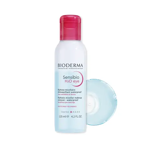 BIODERMA Средство двухфазное мицеллярное для очищения глаз и губ / Sensibio H2O 125 мл - 2