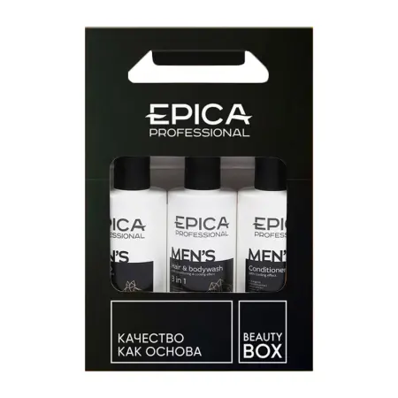 EPICA PROFESSIONAL Набор мужской для волос (шампунь 250 мл + кондиционер 250 мл + универсальный шампунь 250 мл) MEN`S - 1