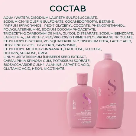 ALFAPARF MILANO Шампунь для сухих волос / SDL M NUTRITIVE LOW SHAMPOO 1000 мл - 5