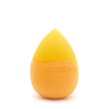SOLOMEYA Спонж для макияжа меняющий цвет Капля, оранжево-желтый / Color Changing Drop blending sponge Orange-Yellow 1 шт, фото 3