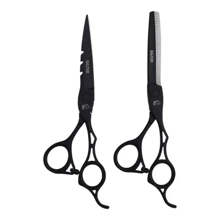 MUSTANG PROFESSIONAL (США) Набор ножниц Mustang Professional RAZOR NP07 Чёрный 6,0 дюйм - 2
