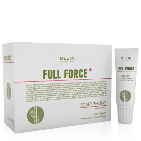 OLLIN PROFESSIONAL Пилинг для кожи головы с экстрактом бамбука / FULL FORCE 10*15 мл - 2