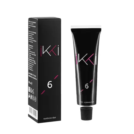 LUCAS COSMETICS Краска-гель для бровей в тубе, тон светло-коричневый / IKKI light brown 15 мл - 2