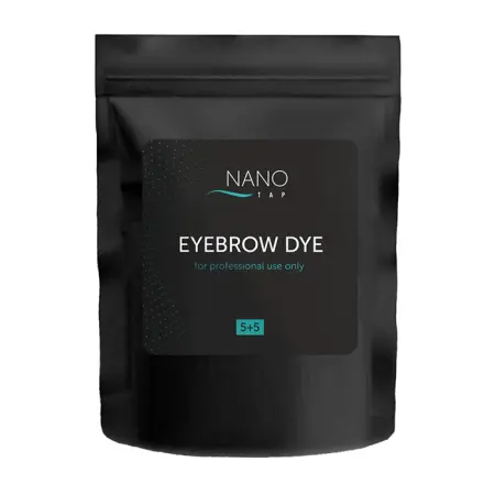 NANO TAP Краска для бровей в саше, серо-коричневый / NanoTap, grey brown 5+5, 150 гр - 1