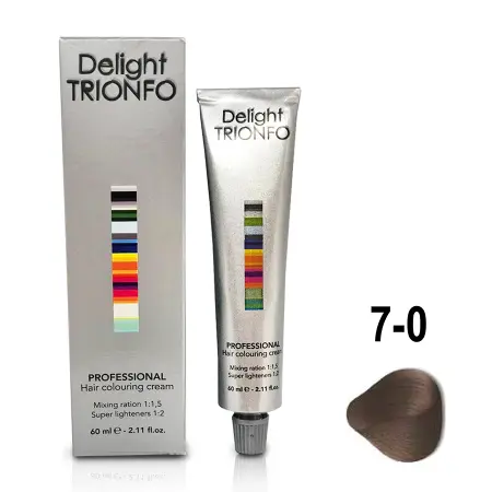 CONSTANT DELIGHT 7-0 крем-краска стойкая для волос, средне-русый натуральный / Delight TRIONFO 60 мл - 2