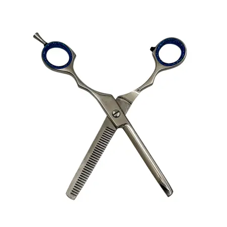 IWOU PROFESSIONAL Ножницы парикмахерские филировочные 6,0 с бирюзовыми ручками - 4