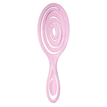 SOLOMEYA Био-расческа подвижная для волос, светло-розовая / Detangling Bio Hair Brush Light Pink - 2