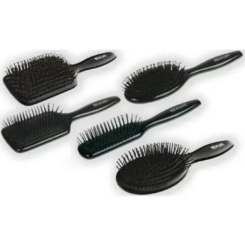 DEWAL BEAUTY Щетка массажная Eco-Friendly прямоугольная, нейлоновый штифт, голубая, фото 2