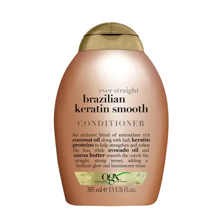 OGX Кондиционер разглаживающий для волос Бразильский кератин / Ever Straight Brazilian Keratin Smooth Conditioner 385 мл - 2