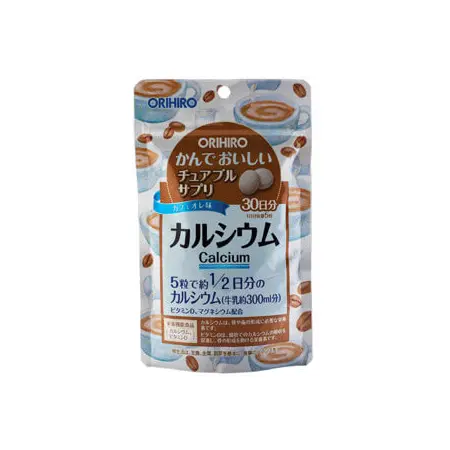 ORIHIRO Кальций с витамином D со вкусом кофе, таблетки 150 шт - 1