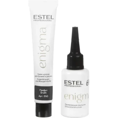 ESTEL PROFESSIONAL Краска для бровей и ресниц, графит / Enigma - 4