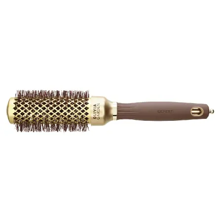 OLIVIA GARDEN Термобрашинг OG Expert Blowout Shine Wavy Bristles Gold&Brown 35 мм - 1