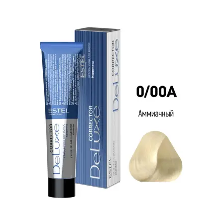 ESTEL PROFESSIONAL 0/00A краска для волос, аммиачный (корректор) / DE LUXE Correct 60 мл - 2