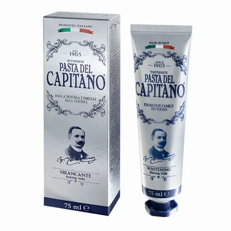 PASTA DEL CAPITANO Паста зубная для деликатного отбеливания с содой / 1905 Baking Soda 75 мл - 2