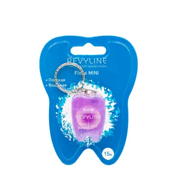 Нить зубная вощеная 15 м, дорожный брелок / Floss mini
