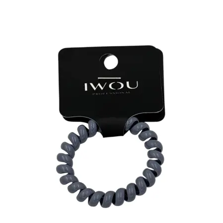 IWOU PROFESSIONAL Резинка пружинка Глянец темно-серая 1шт - 1