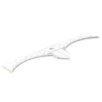 Наклейка-линейка для построения формы бровей, с вырезом / CC Brow Stick Ruler 10 шт