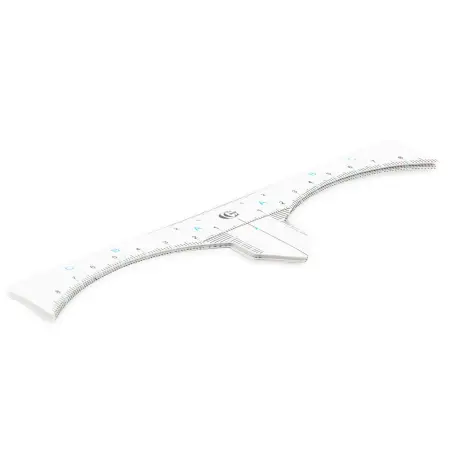 LUCAS COSMETICS Наклейка-линейка для построения формы бровей, с вырезом / CC Brow Stick Ruler 10 шт - 1